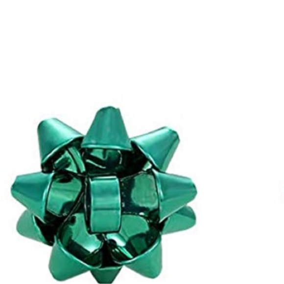 Green Christmas Bow Pierced Post Back Stud Earrings - Picture 5 of 15